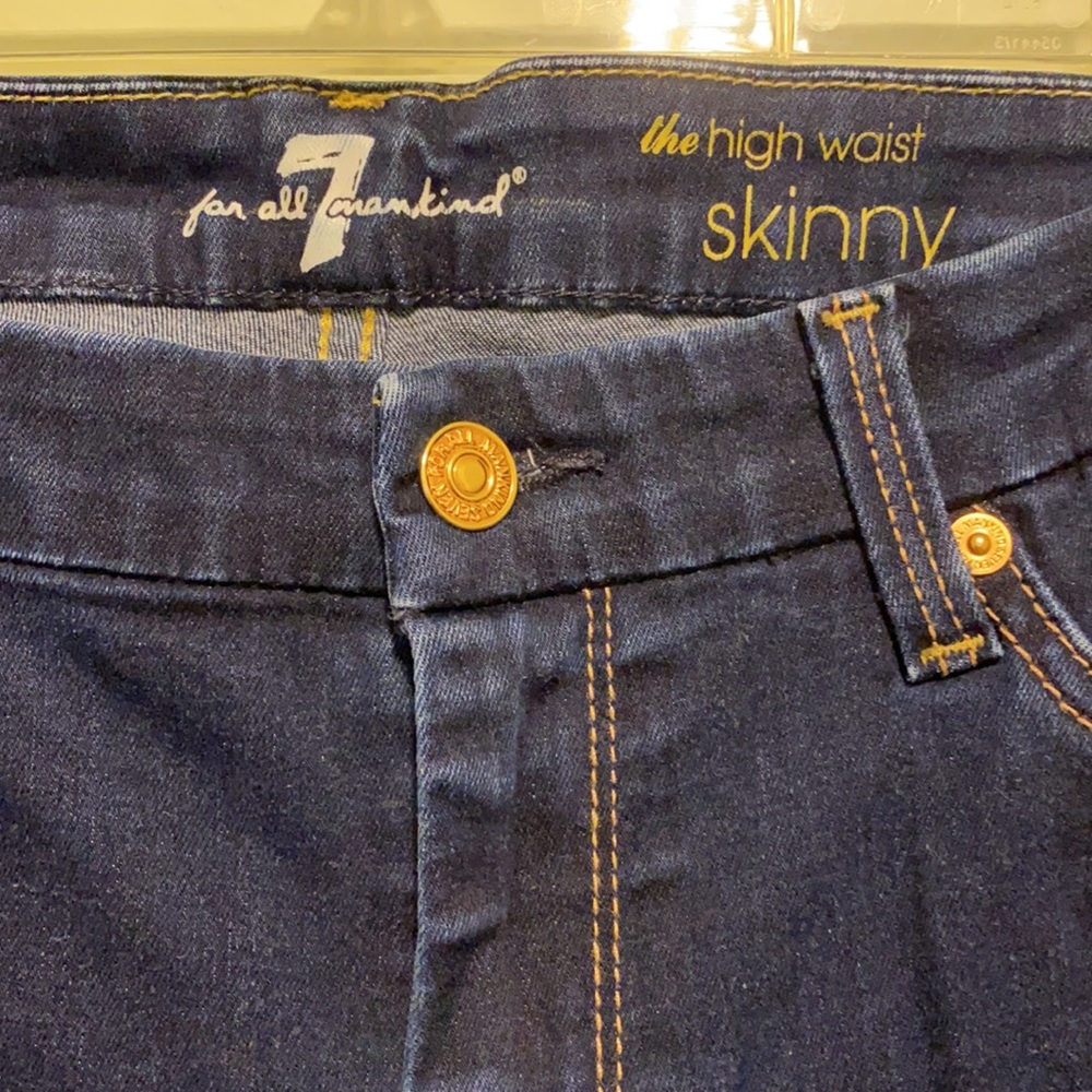 7 FOR ALL MANKIND Slim Illusion High Waist Ankle Skinny Jeans | NWOT | Norstrom - Picture 6 of 11